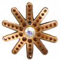 Brown Spur Rowel Pendant
