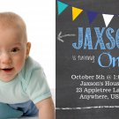 Chalkboard 1st Birthday Invitations / First Birthday Invitations / Printable Invite