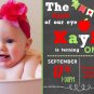 Apple of my Eye Theme Birthday Invitation, Chalkboard Style