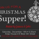 Christmas Dinner Party Invitation