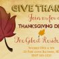 Thanksgiving Dinner Invitation Thanksgiving Feast Autumn Invitation
