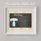 Mother - Printable Wall Art - Personalized, Gift, Birthday Gift, Mother's Gift, Grandmother's Gift