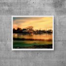 Sunrise Lake Photograph, Photographic Print, Digital Wall Art Gift