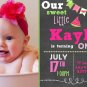 Watermelon INVITATION, Chalkboard Birthday Party, First Birthday, Vintage