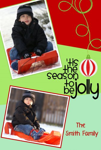 Photo Christmas Card, Christmas Greeting, DIY Christmas Cards