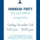 Hanukkah Invitations, Hanukkah Dinner Party, Hanukkah DYI Invites