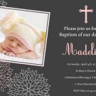 Girls Baptism Invitation, Christening Invitation, Naming Day