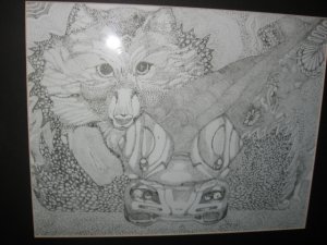 Fantasy Framed Pen & Ink