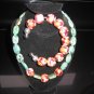 Patterned Wood bead Cuff Bracelet