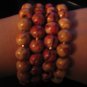 Patterned Wood bead Cuff Bracelet