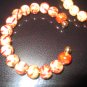 Patterned Wood bead Cuff Bracelet