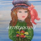 Mysterious Girl Painting Desktop Wallpaper