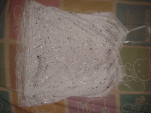 White silver stars with lace tanktop