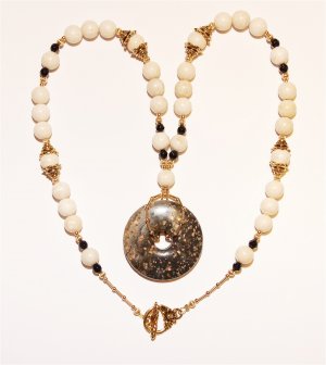 Gemstone Donut Necklace