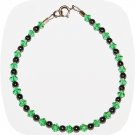 Green Crystal & Hematite Bracelet
