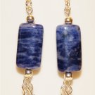 African Blue Jasper 'Pillow' Earrings