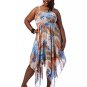 Spaghetti Strap Hankerchief Hem Dress