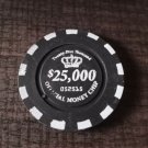 RARE Official Money Chip - Twenty-Five Thousand $25,000 - Black - SN#: 052515