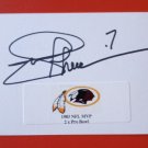 Joe Theismann - NFL Super Bowl College Football HOF Autographed 3x5 Index Card