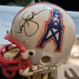 Dan Pastorini / Ken Stabler Signed Autographed Houston Oilers Mini Helmet HOF