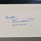 Marty Brennaman Signed Autographed 3x5 Index Card HOF 2000 Reds Marty Brennaman Signed Autographed 3x5 Index Card HOF 2000 Reds