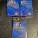 Sony T-120 Premium Grade VHS New Sealed Lot Of 3 Tapes Sony T-120 Premium Grade VHS New Sealed Lot Of 3 Tapes