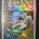 2010 Topps Chrome Refractor #161 Aaron Hill Baseball Card Blue Jays 2010 Topps Chrome Refractor #161 Aaron Hill Baseball Card Blue Jays