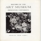 Record of The Art Museum Princeton University No. 1 Volume XVII 1958 Daniel Seghers  Softcover Book