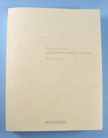 Sotheby's The Estate of Jacqueline Kennedy Onassis Auction Catalog ...