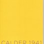 Calder 1941 Exhibition Catalog Metal Sculptures Alexander Calder Pace Gallery Softcover 2011