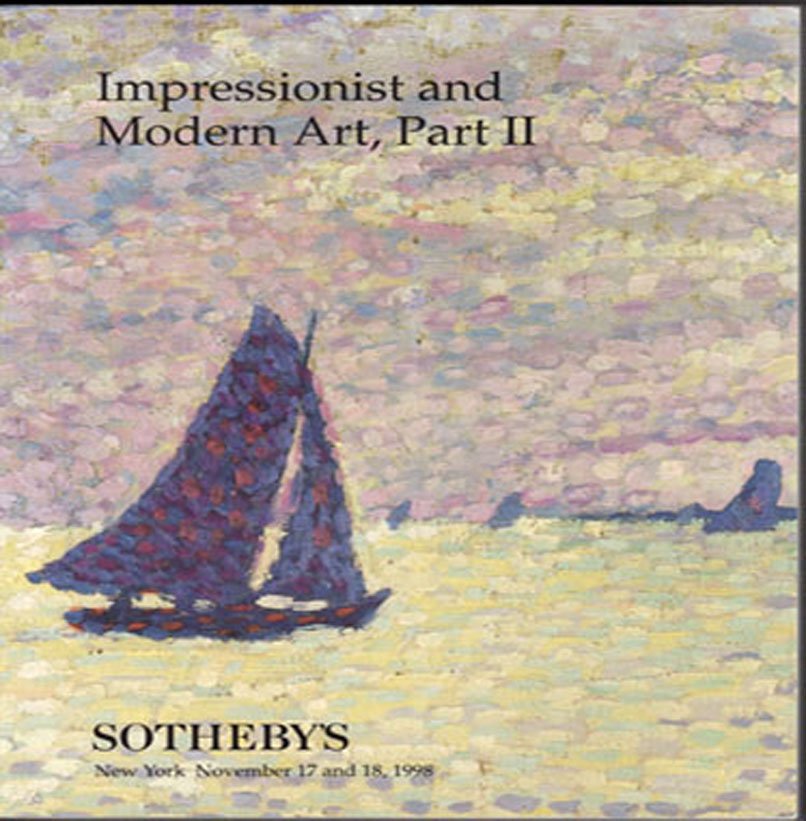 Sotheby's Impressionist & Modern Art Part II Chagall Miro Picasso New York Catalog 1998