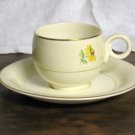 Homer Laughlin Eggshell Daisy Cup  & Saucer
