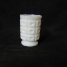 White Glass Toothpick Holder