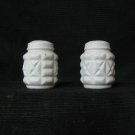 White Ceramic Salt and Pepper Shaker Set