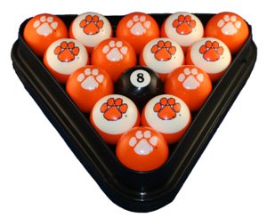 Clemson - Collegiate Licensed Billiard Ball Set