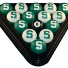 Michigan State Spartans - Collegiate Licensed Billiard Ball Set