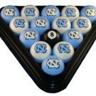 North Carolina, University of - Collegiate Licensed Billiard Ball Set