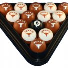 Texas, University of - Collegiate Licensed Billiard Ball Set