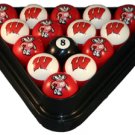 Wisconsin - Collegiate Licensed Billiard Ball Set