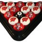 Wisconsin - Collegiate Licensed Billiard Ball Set