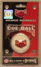 Arkansas - Collegiate  Cue Ball