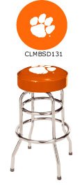 Clemson - Collegiate Double Rung Bar Stool