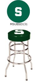 Collegiate Double Rung Bar Stool - Michigan State