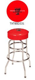 Texas Tech  - Collegiate Double Rung Bar Stool