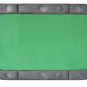 Padded Texas Hold'em Folding Poker Table Top w/ Cup Holders - Green
