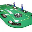 Texas Hold'em Folding Table Top w/ Cup Holders