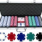 11.5g 500pc Dice Poker Chip Set