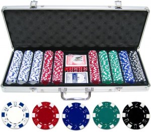 11.5g 500pc Dice Poker Chip Set