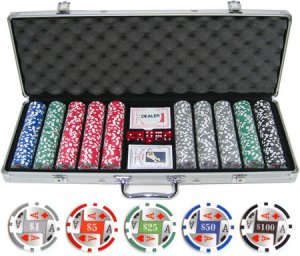 11.5g 500pc 4 Aces Poker Chip Set