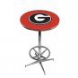 Georgia, University of - Collegiate Pub Table w/ Foot Ring Base - 121